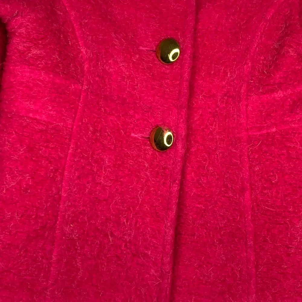 Gap Hot Pink Pea Coat. Size 12-18 Months. Great Condition. Gold Buttons